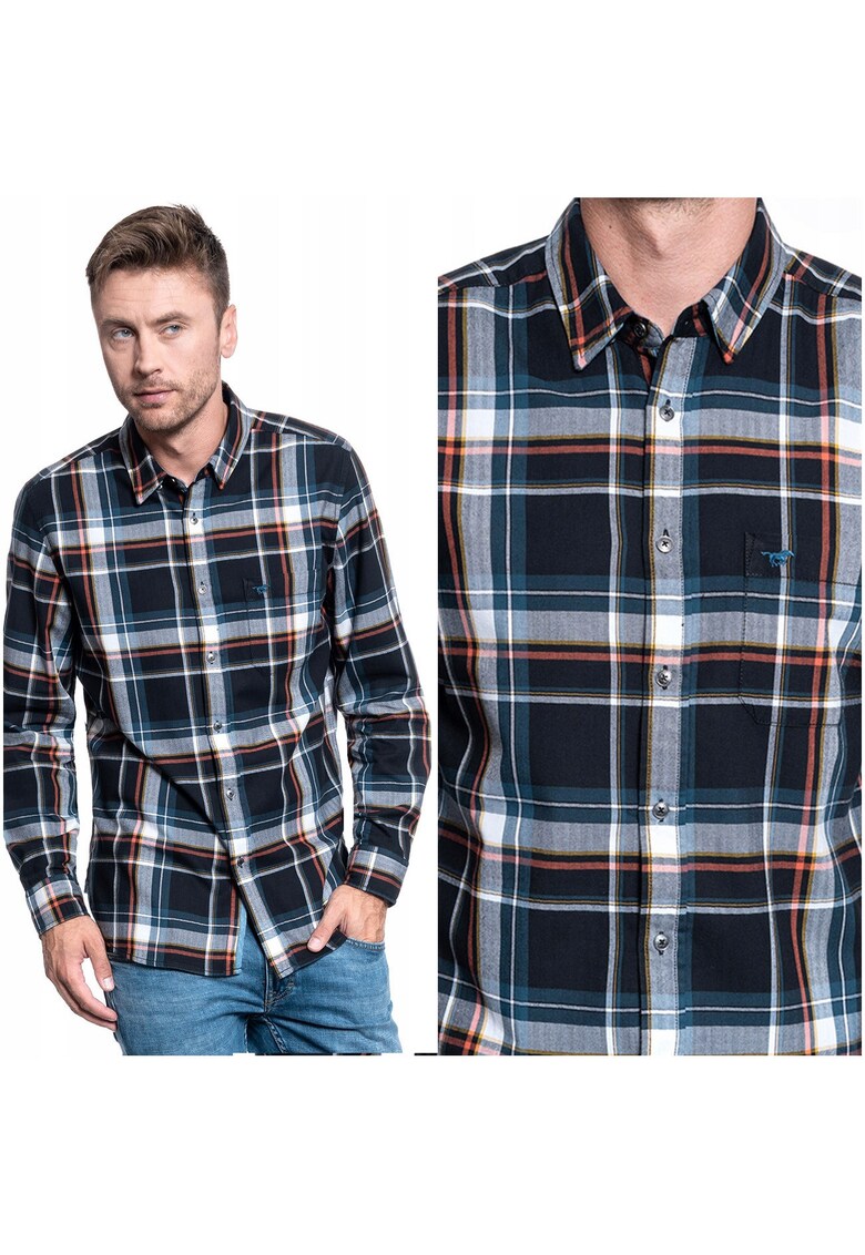 Camasa Barbati - Clemens Check Plus - Croi: Regular Fit - Inchidere: Nasturi - Compozitie Material: 100% Bumbac - Model Dominant: Carouri - Multicolor