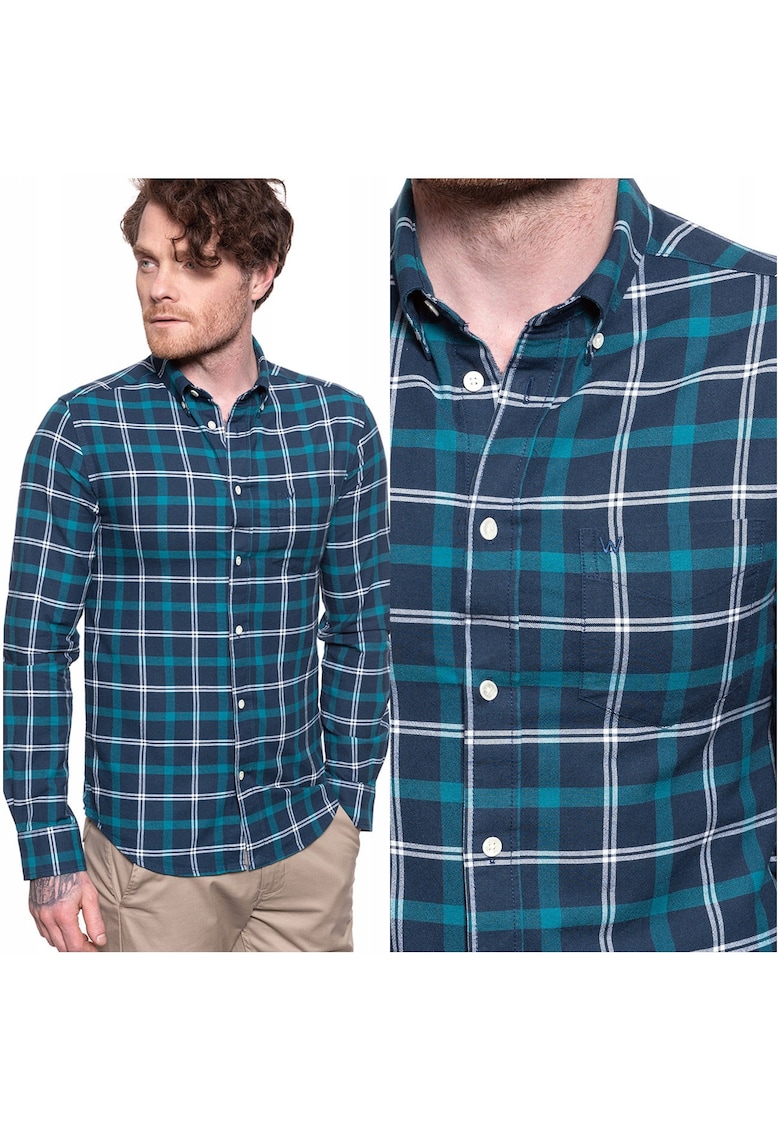 Camasa Barbati -  Ls 1Pkt Bdown Shirt - Croi: Regular Fit - Inchidere: Nasturi - Compozitie Material: 100% Bumbac - Numar Buzunare: 1 - Albastra