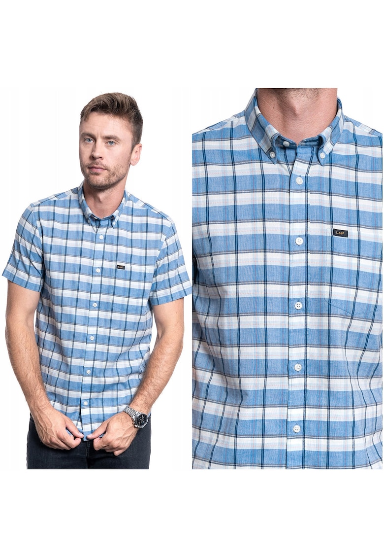 Camasa Barbati - Button Down Ss - Croi: Regular Fit - Inchidere: Nasturi - Compozitie Material: 100% Bumbac - Numar De Buzunare: 1 - Multicolor - 1