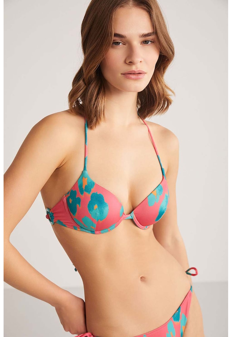 Costum de baie din doua piese cu model animal print Utesa Costum de baie din doua piese cu model animal print Utesa