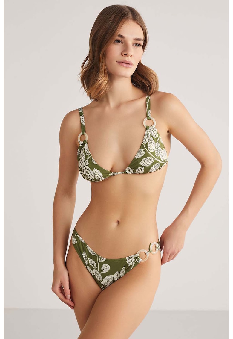 Costum de baie din doua piese cu imprimeu Fogli Costum de baie din doua piese cu imprimeu Fogli