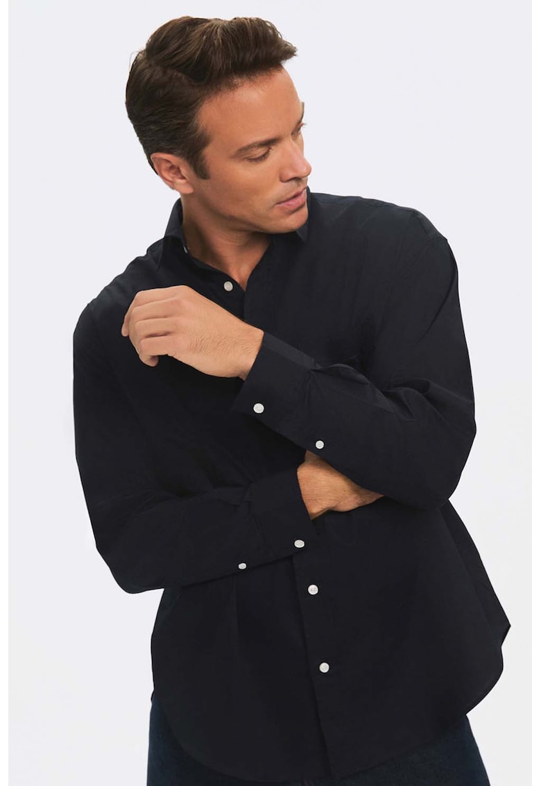 Camasa supradimensionata cu maneci lungi