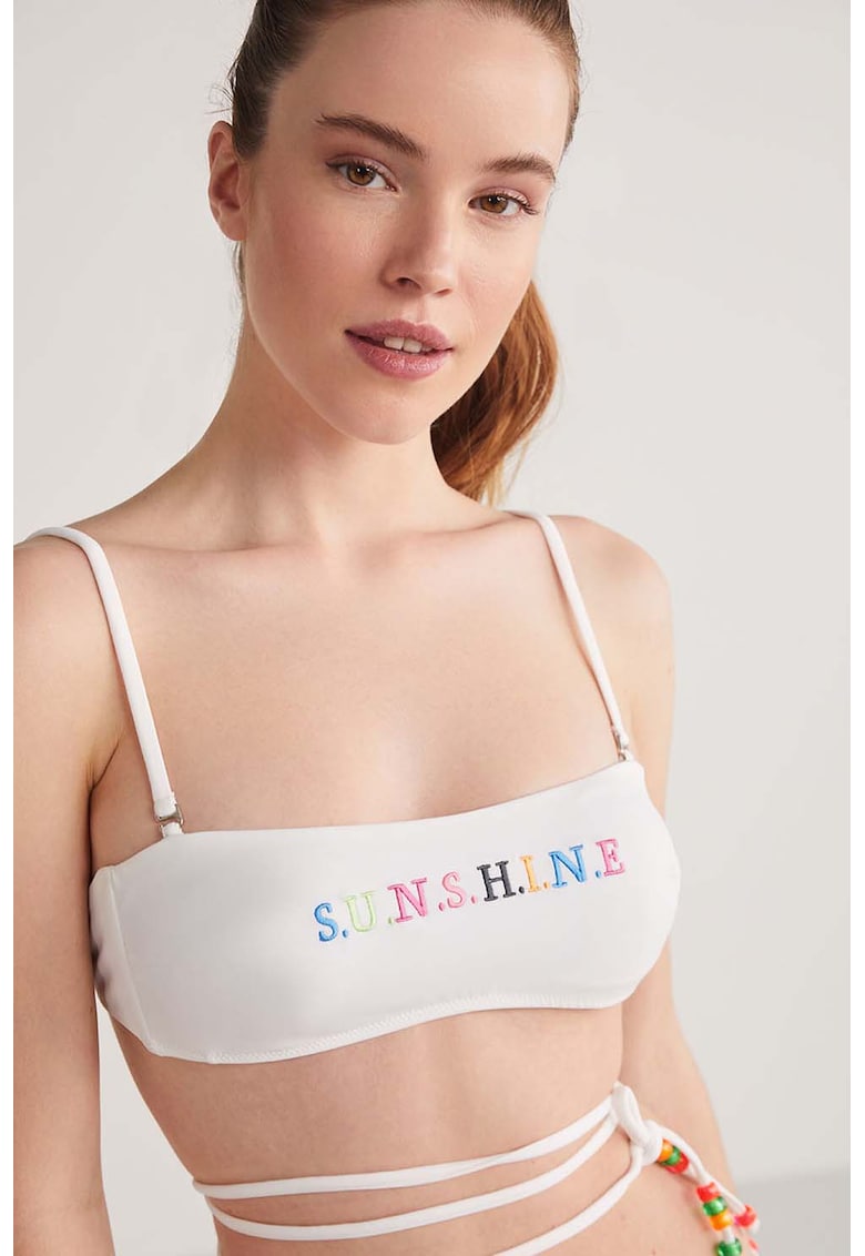 Costum de baie din doua piese cu broderie Sunshine Costum de baie din doua piese cu broderie Sunshine