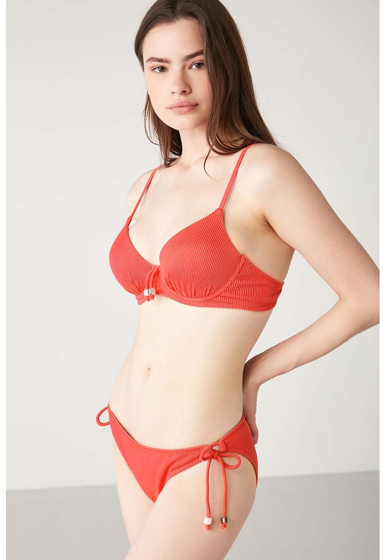 Costum de baie din doua piese cu model striat Lurusa