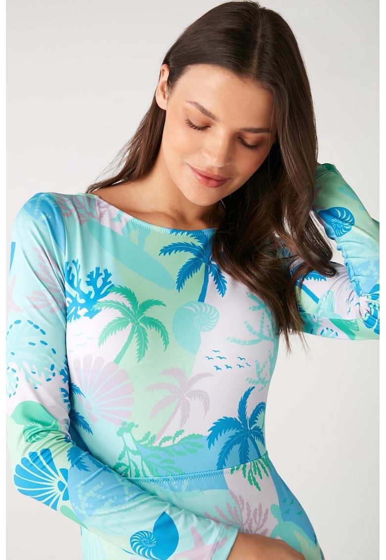 Costum de baie intreg cu maneci lungi Costum de baie intreg cu maneci lungi