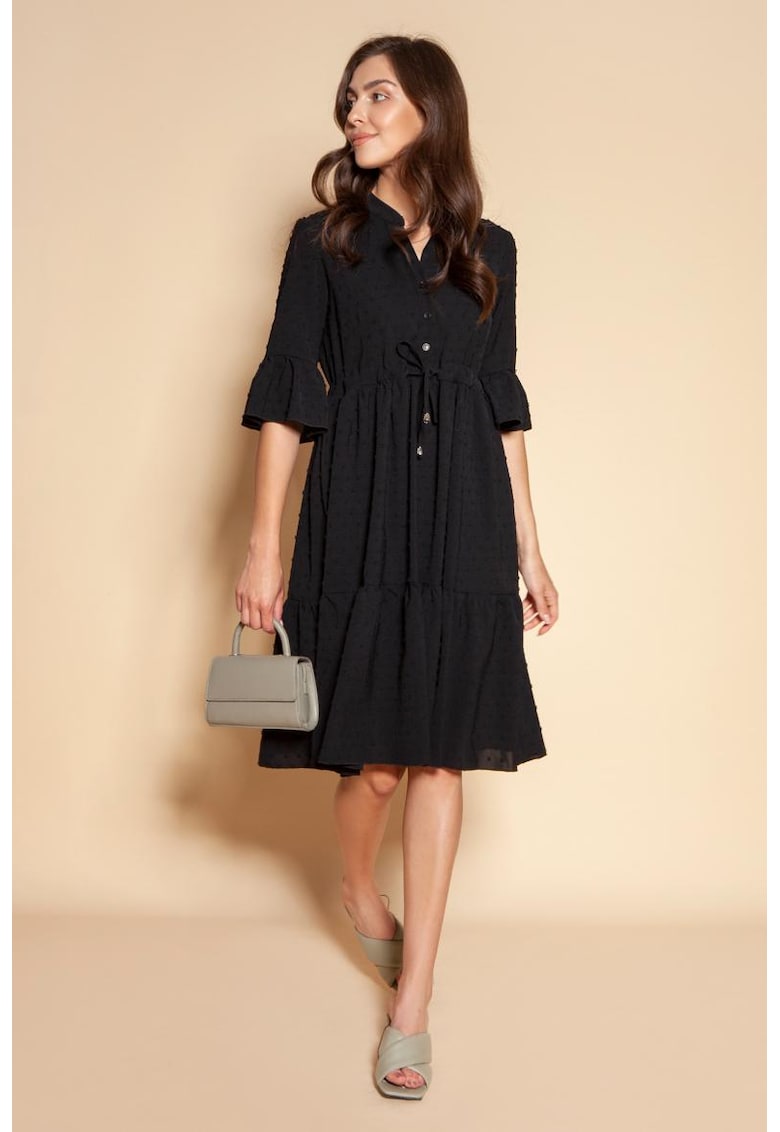 Rochie babydoll cu volane