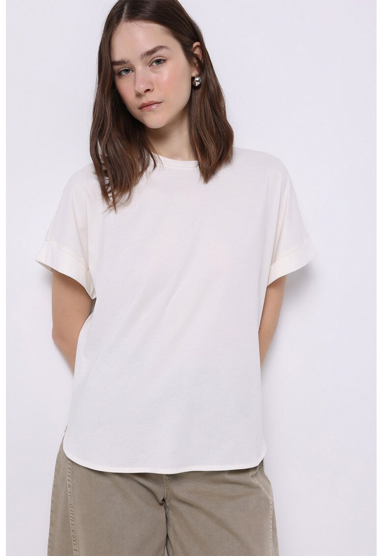 Tricou regular-fit din bumbac - Alb