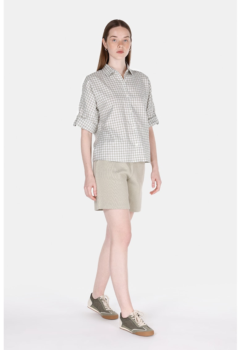 Pantaloni scurti din amestec de bumbac cu snur