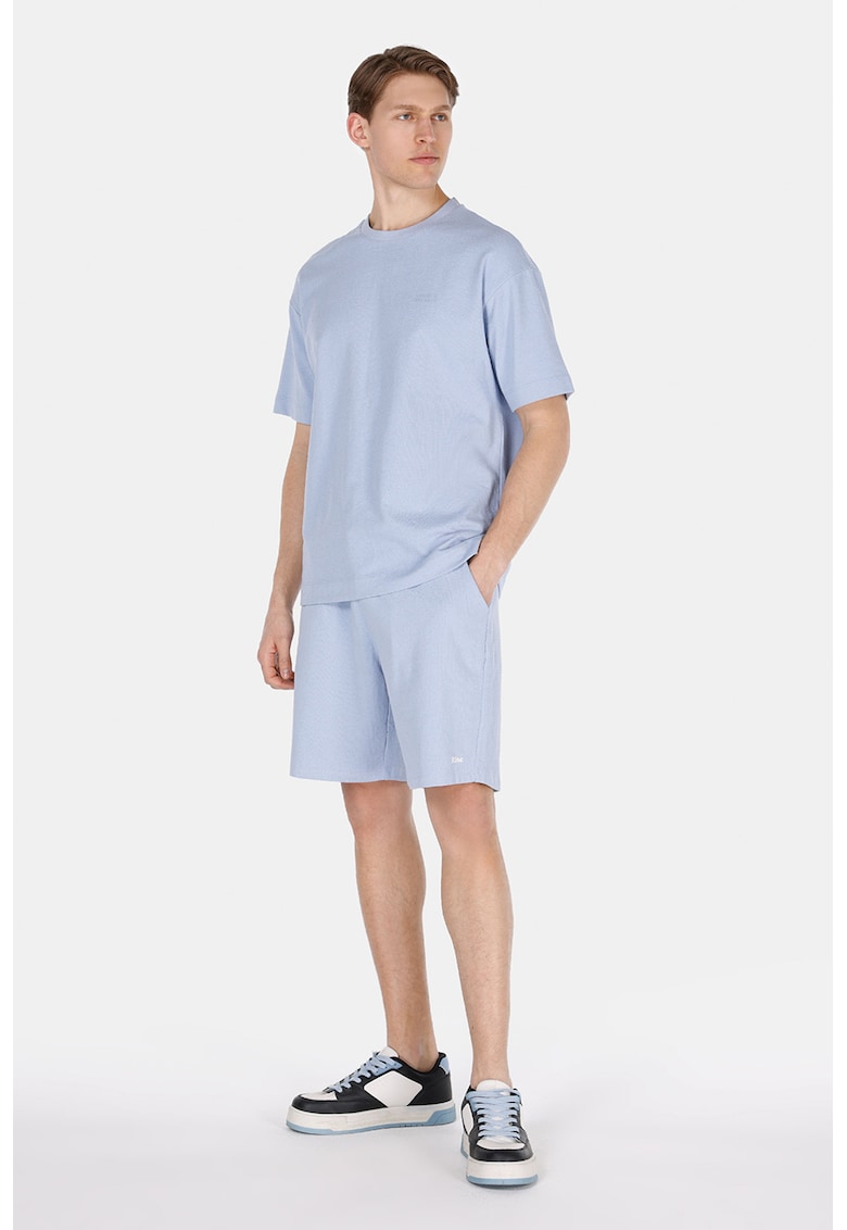 Pantaloni scurti uni cu snur