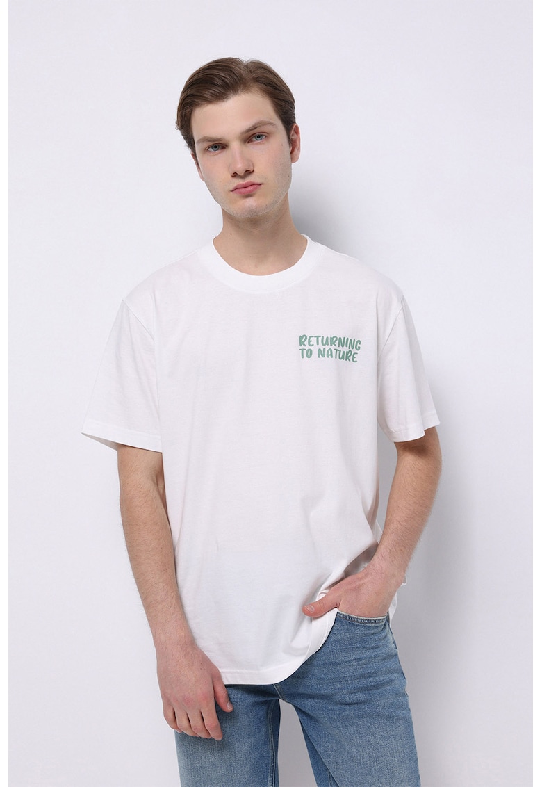 Tricou relaxed-fit cu imprimeu pe partea din spate