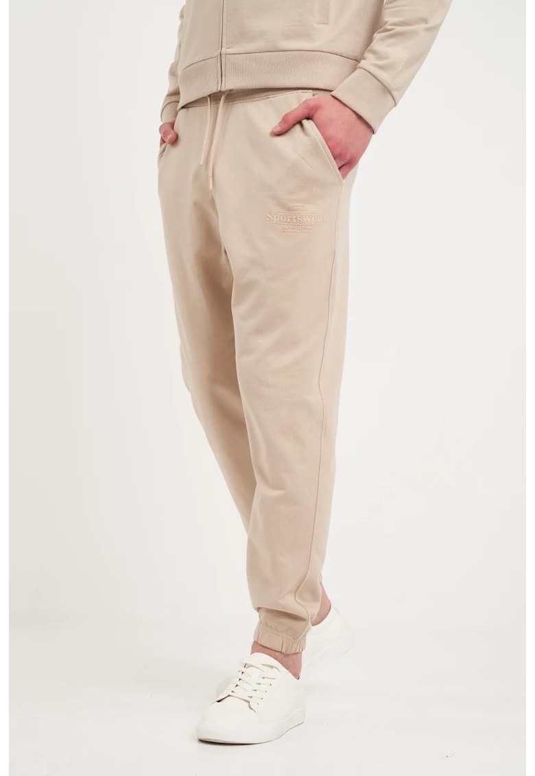 Kenvelo - Pantaloni sport barbat cu buzunare ( CEMENT Kenvelo - Pantaloni sport barbat cu buzunare ( CEMENT