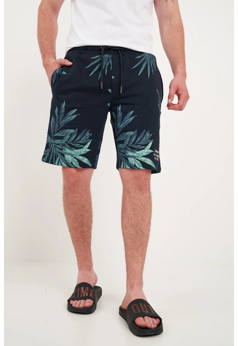 - Bermude barbat sport cu imprimeu (Marime: M - Culoare: BLUE NIGHTS)
