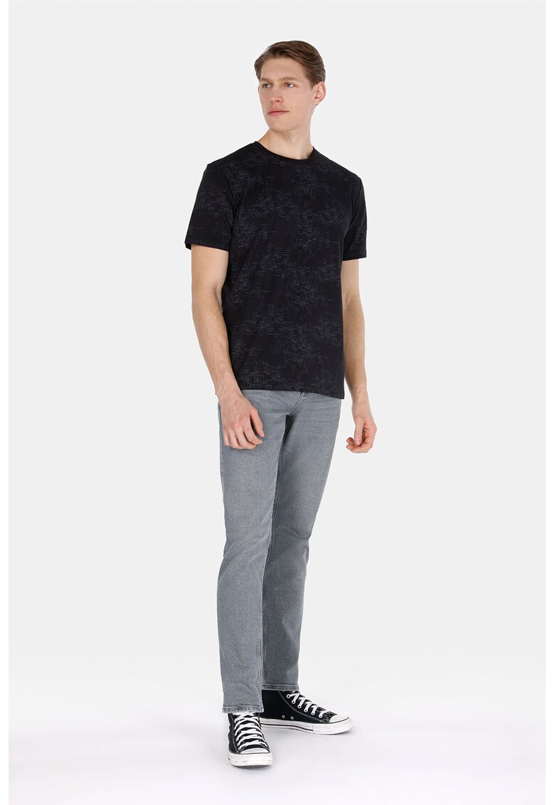 Blugi slim-fit cu talie medie - Gri