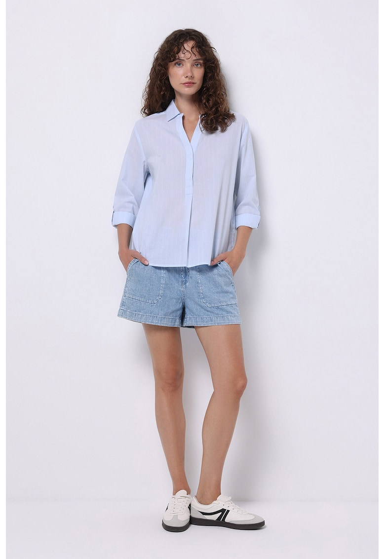 Blugi scurti cu talie elastica