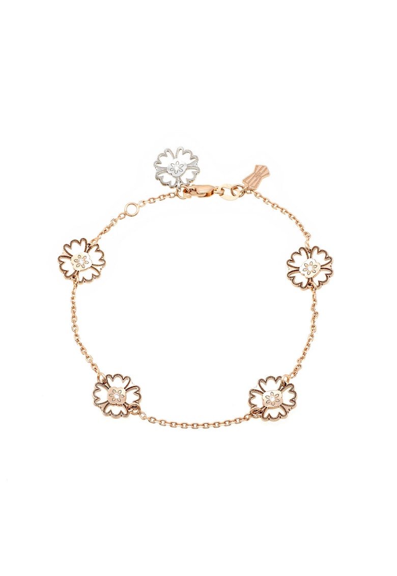 Bratara din aur de 14k cu diamante Faith Flowers