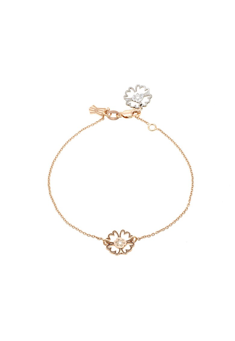 Bratara din aur de 14k decorata cu diamante Faith Flowers Bratara din aur de 14k decorata cu diamante Faith Flowers