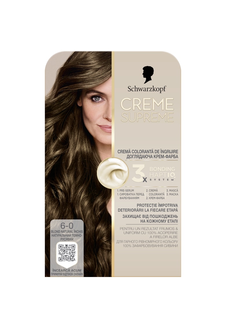 Vopsea de par permanenta cu amoniac Schwarzkopf 182 ml - 6-0 - 182 ml