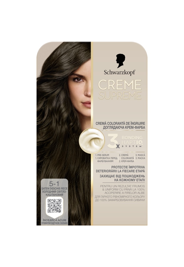 Vopsea de par permanenta cu amoniac Schwarzkopf 182 ml - 5-1 - 182 ml