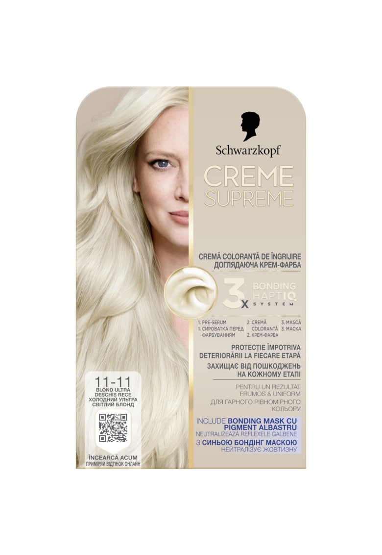 Vopsea de par permanenta cu amoniac Schwarzkopf 182 ml - 11-11 - 182 ml