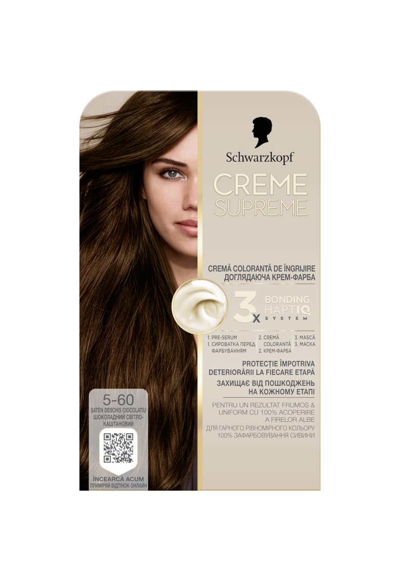Vopsea de par permanenta cu amoniac Schwarzkopf 182 ml - 5-60 - 182 ml