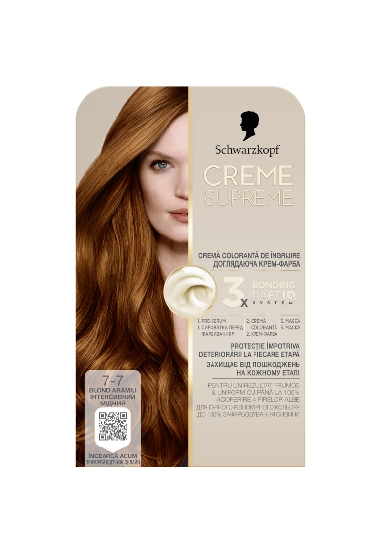 Vopsea de par permanenta cu amoniac Schwarzkopf 182 ml - 7-7 - 182 ml