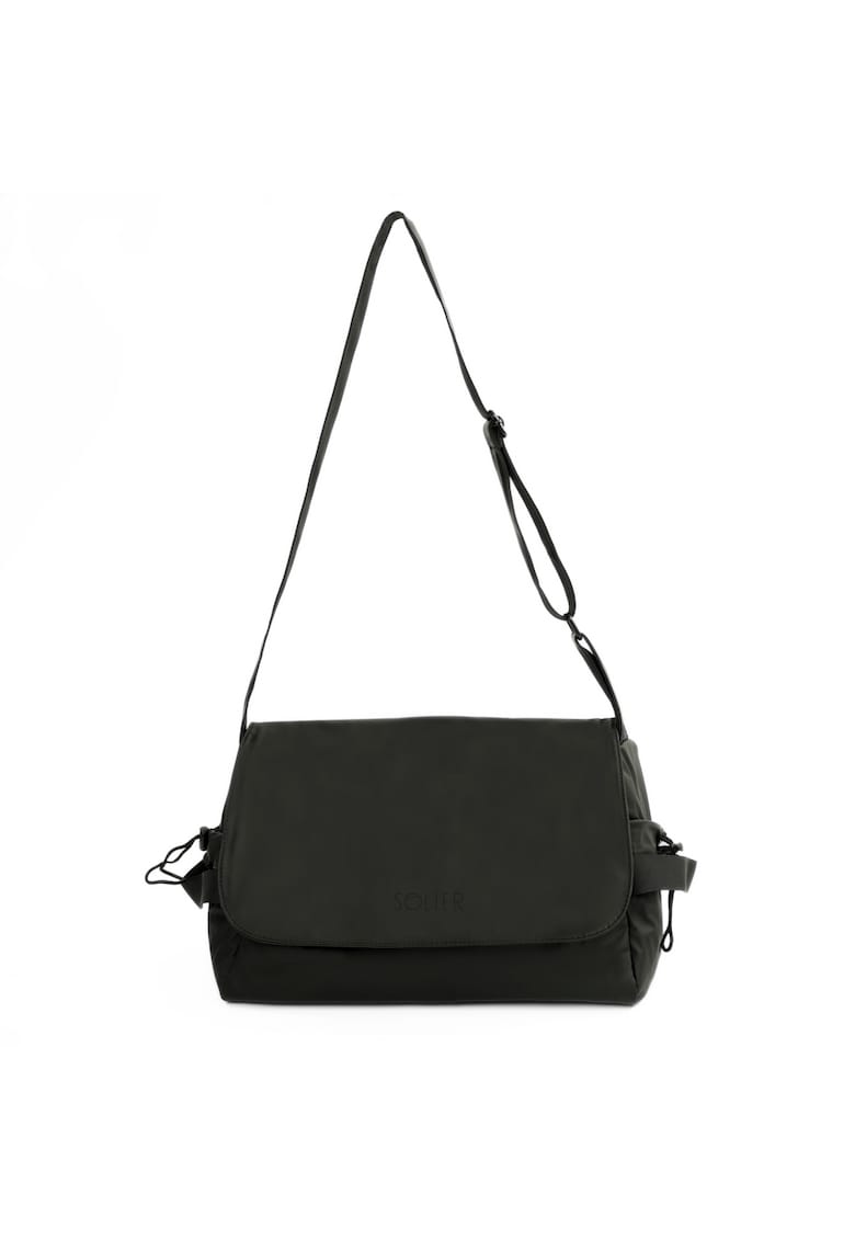 Geanta tip messenger pentru barbati  Vesari S42 neagra 45×30 - 5×16 cm