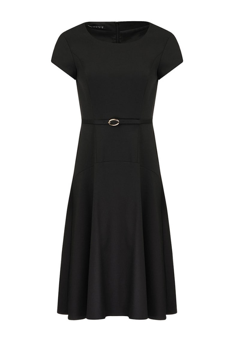 DiKa Rochie midi evazata cu talie accentuata