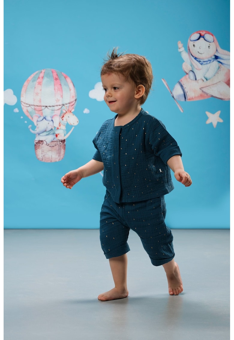 Set de pantaloni si camasa din bumbac