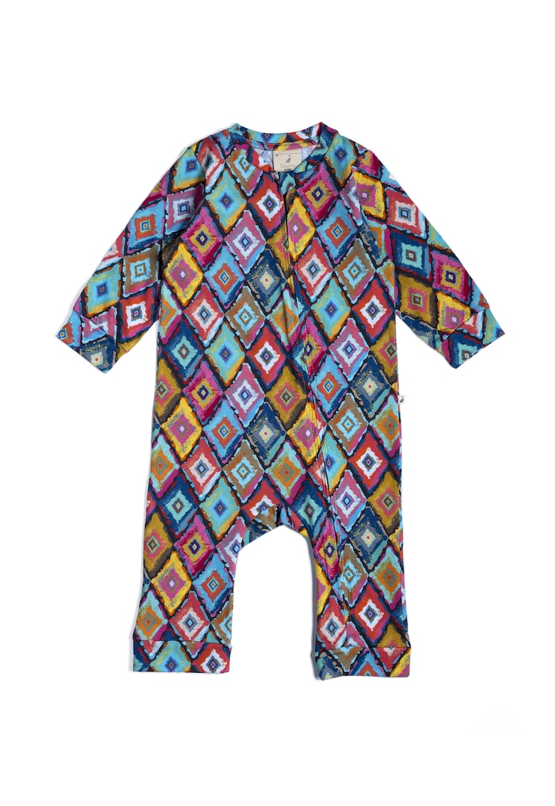 Salopeta lunga cu model geometric