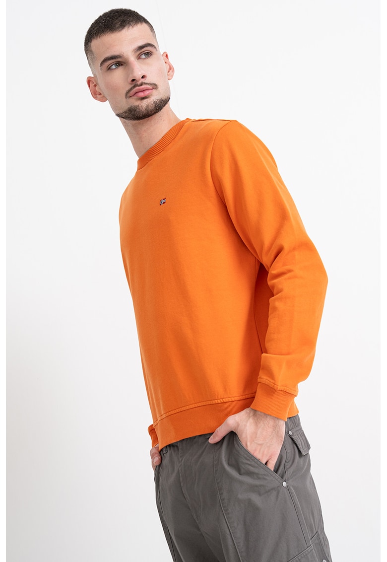 Bluza de trening cu decolteu la baza gatului si logo Balis