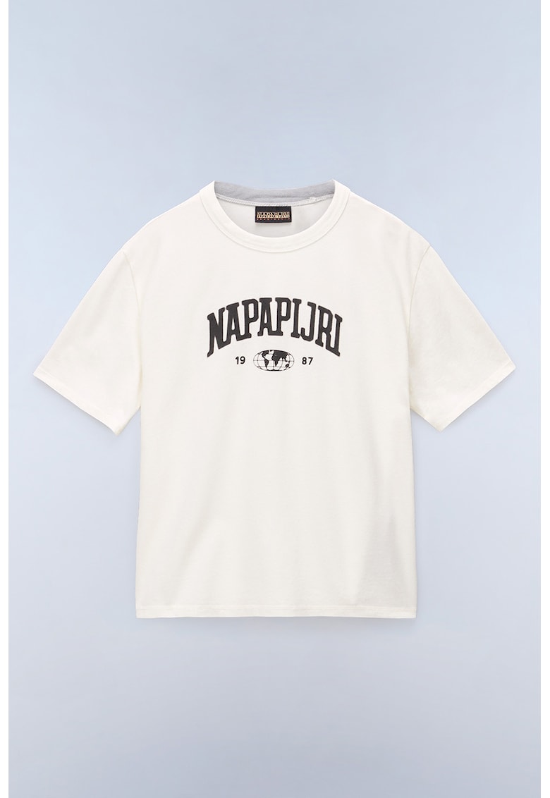 Tricou cu imprimeu logo pe partea din fata si pe partea din spate