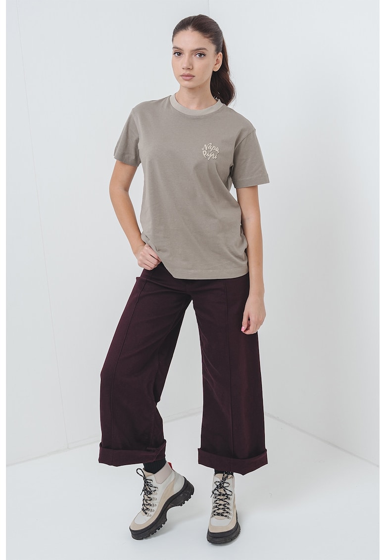 Tricou regular-fit cu logo - Kaki
