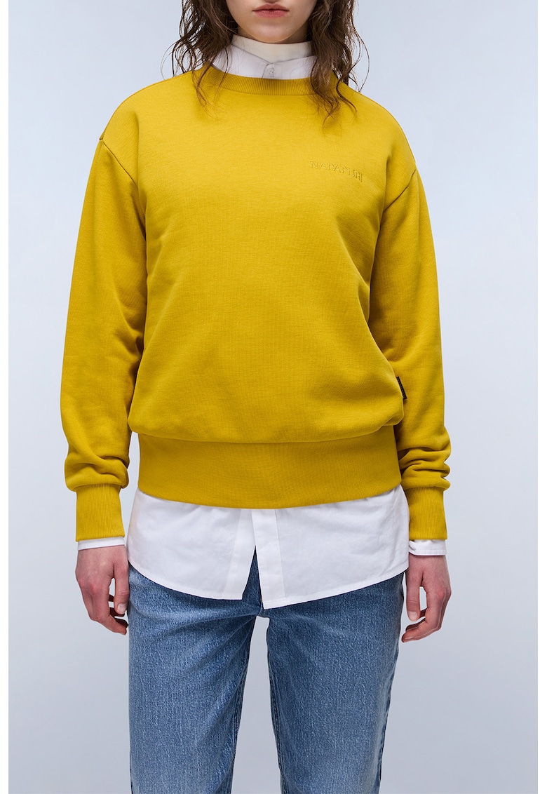 Bluza de trening relaxed-fit cu model uni