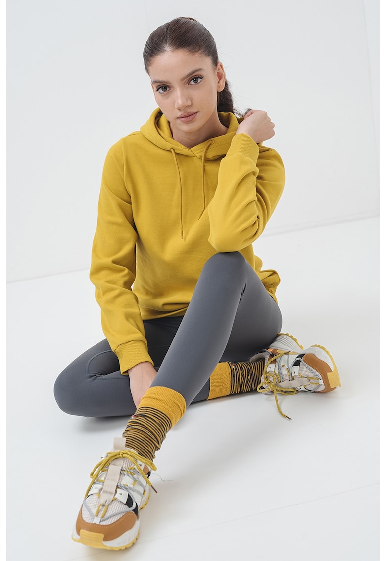 Hanorac regular-fit cu logo discret