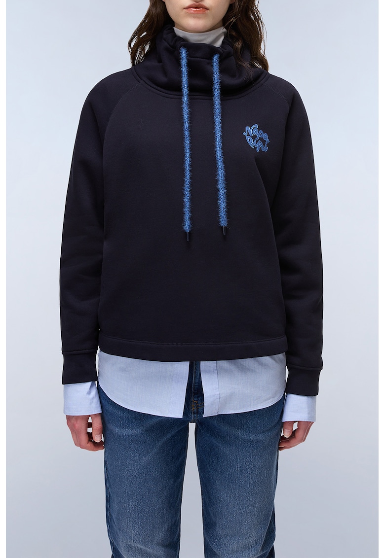 Bluza de trening din amestec de bumbac cu logo Bluza de trening din amestec de bumbac cu logo