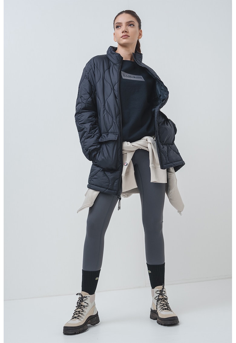 Jacheta regular-fit cu guler mediu