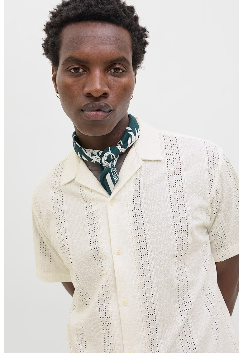 Camasa de bumbac cu perforatii