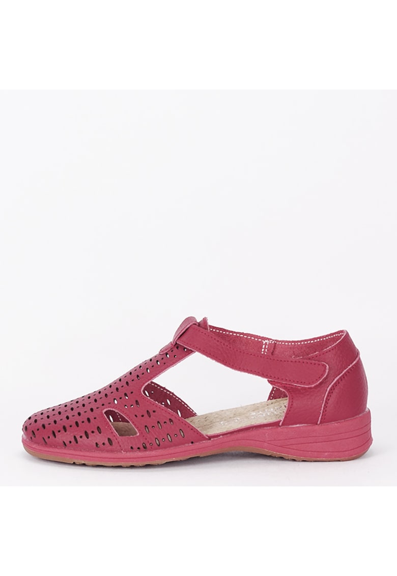 Balerini rosii din piele naturala 5112 M3 17702