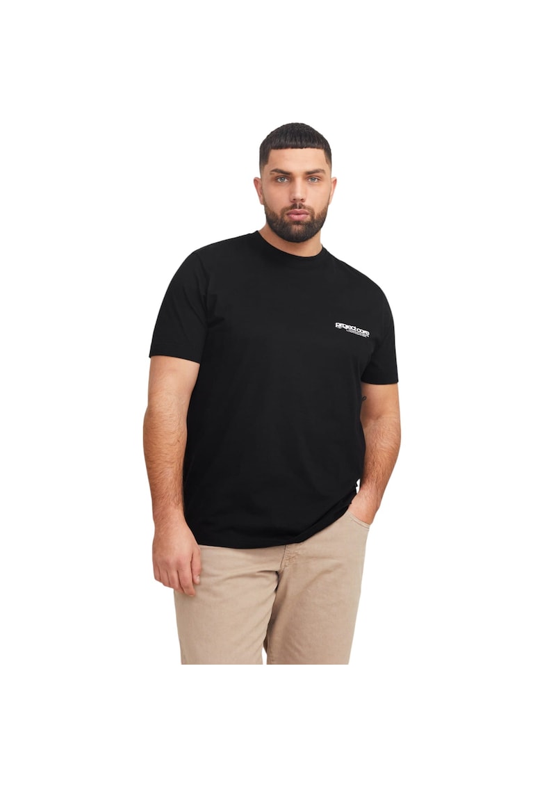 Tricou JACK &JONES Union Back Print PLS Negru 47452 - Negru