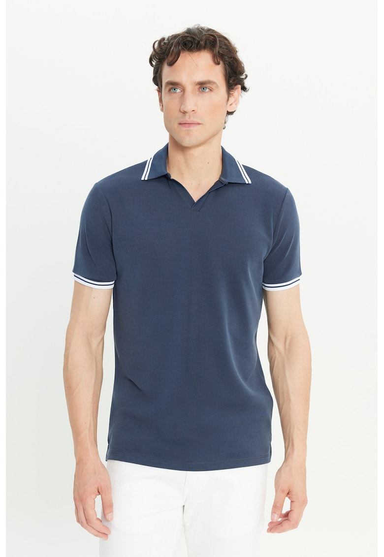 Tricou polo din amestec de modal Tricou polo din amestec de modal