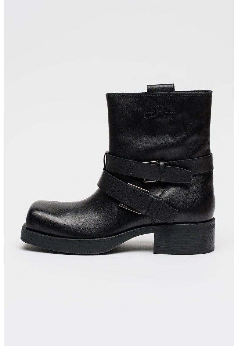 Ghete din piele - Negru