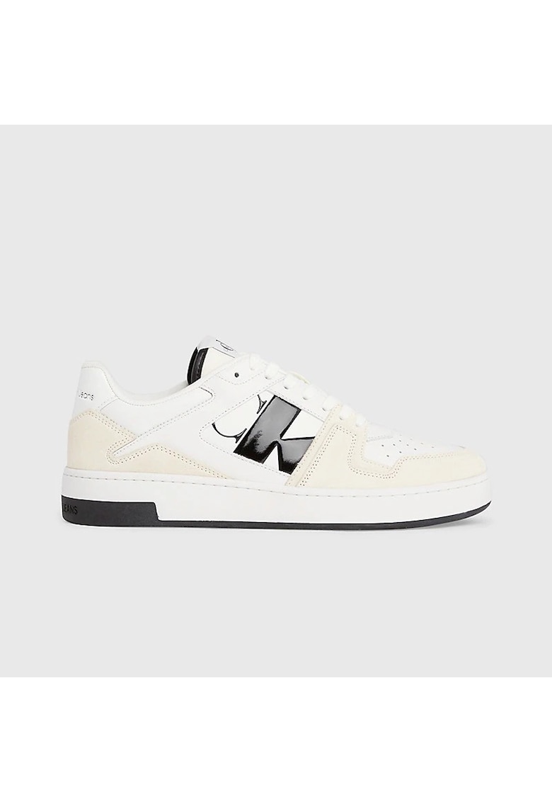 Pantofi sport  pentru Barbati - basket cupsole low lth - YM0YM00933-01W - Alb