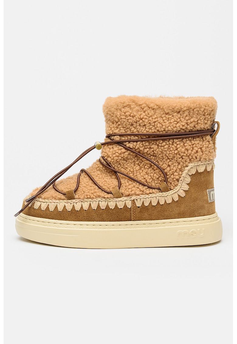 Ghete slip-on de piele intoarsa cu captuseala de lana Eskimo 18