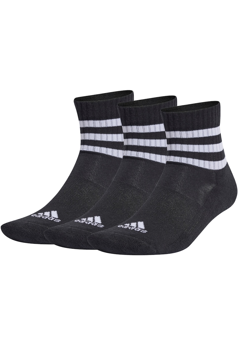 Set 3 perechi sosete  3-Stripes Cushioned Sportswear Mid-Cut