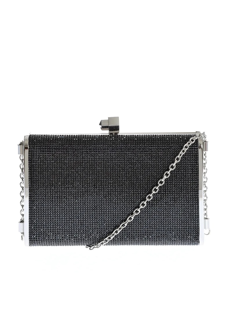 Geanta plic cu pietre acrilice negre -  Paris