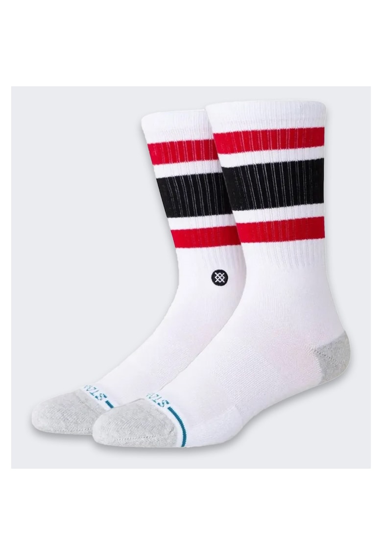 Sosete sport barbati set Chicago Bulls - inaltime mare - alb - material: 74% bumbac - 19% poliester - 5% nylon - 2% elastan - L