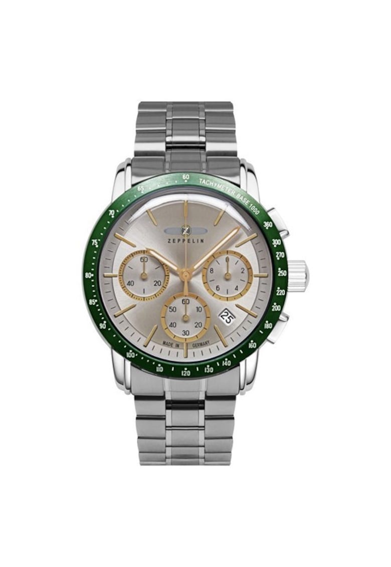 Ceas barbatesti Zeppelin New York 8878MB5 - tytan - 42x12mm - bransoleta otel - WR 5ATM