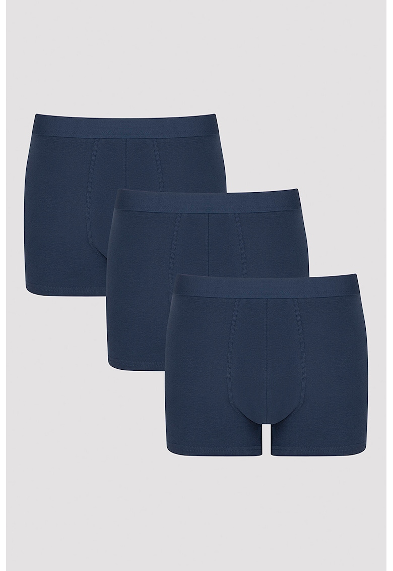 Set de boxeri cu model uni - 3 perechi