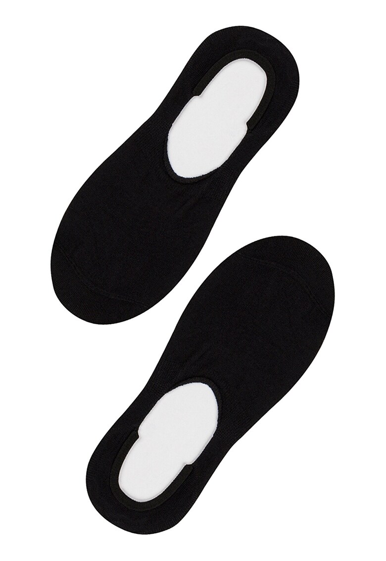 Sosete foarte scurte din amestec de bumbac - Negru