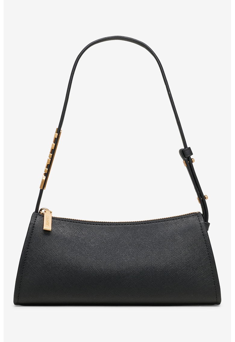 Geanta de piele cu logo metalic